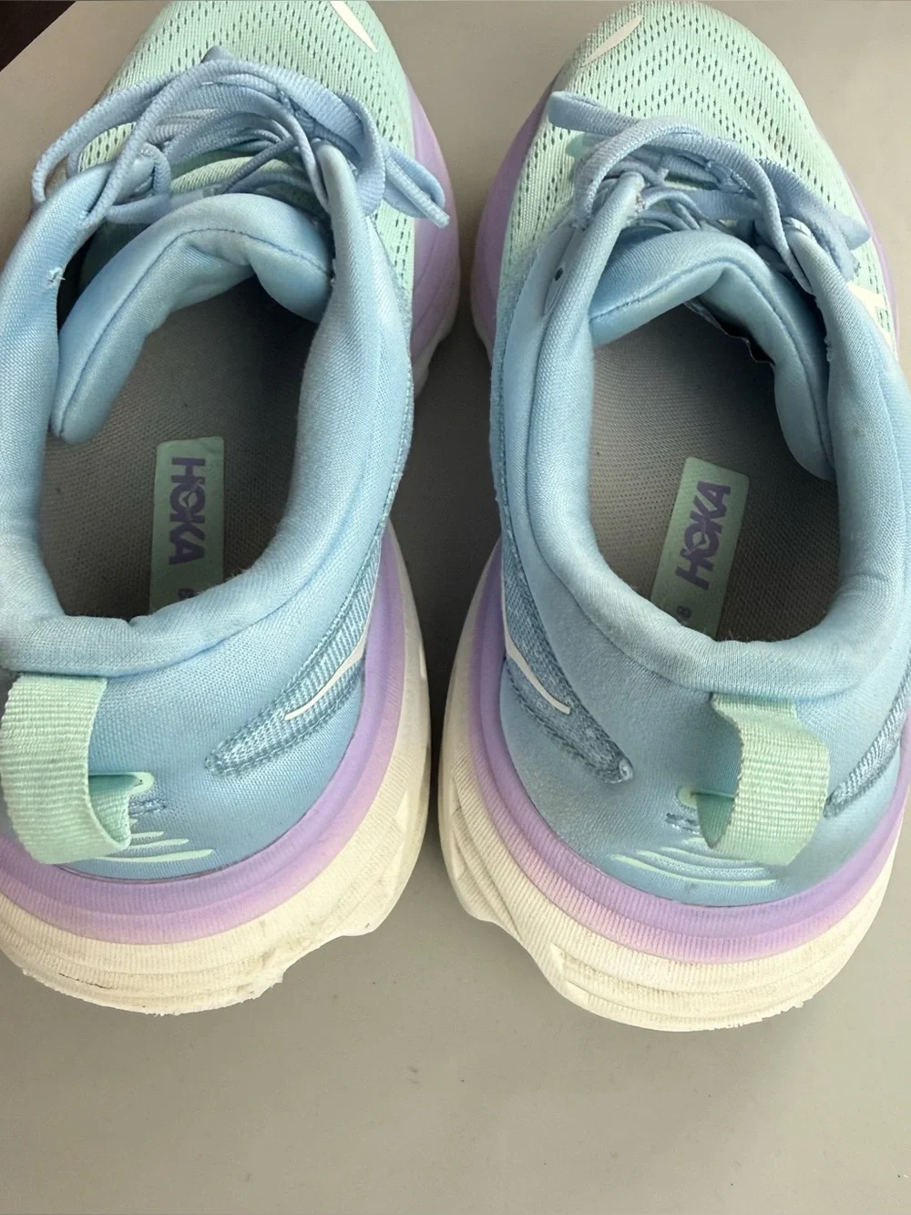 HOKA Bondi 8 Women’s Wide Running Shoes Coastal Sky Blue 9.5 / 9.5D